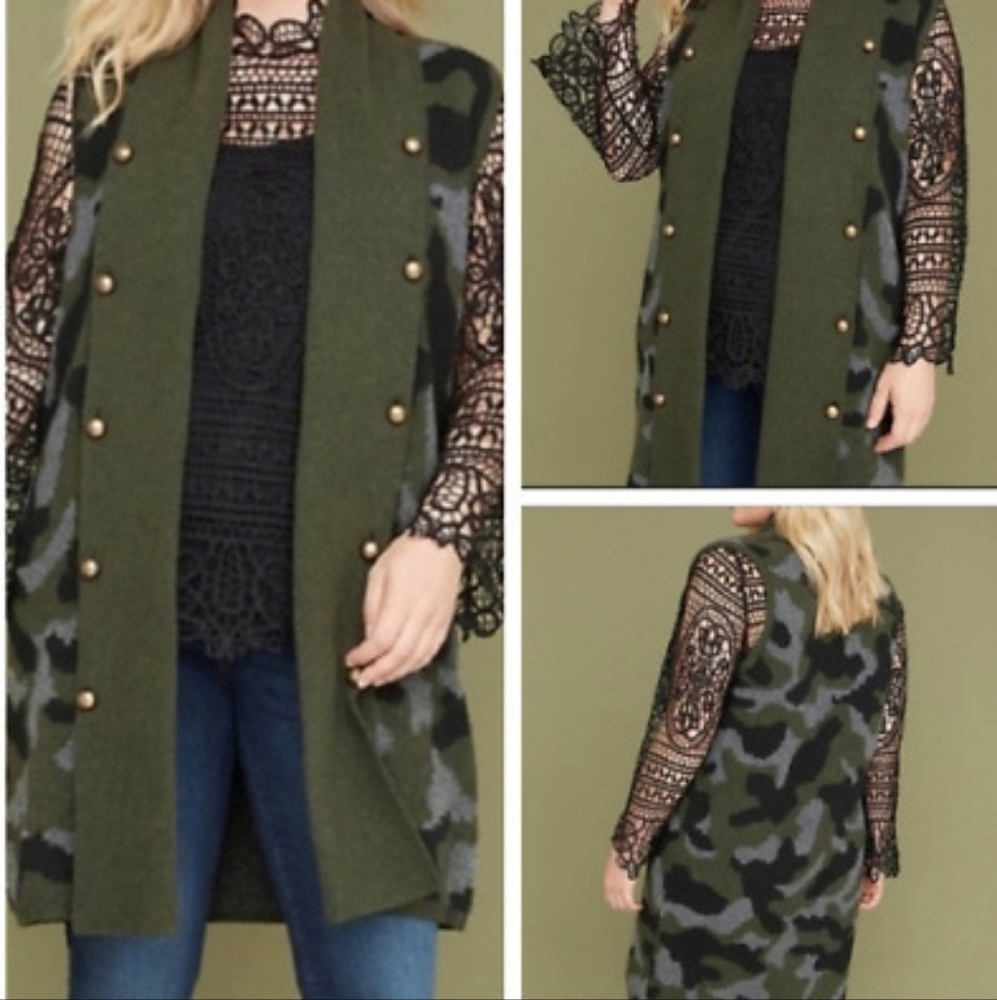 Lane Bryant Camo duster